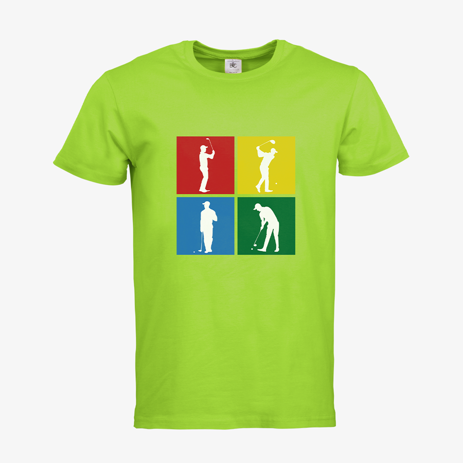 T-Shirt Herren Premium BC Collecktion Motiv Golf grün