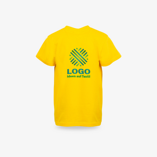 Gelbes Kinder T-Shirt Basic B&C Collection Digitaldirektdruck 