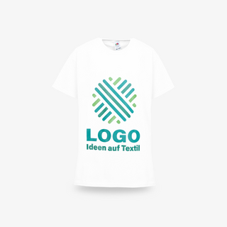 Basic-T-Shirts für Kinder weiss mit Wunschmotiv