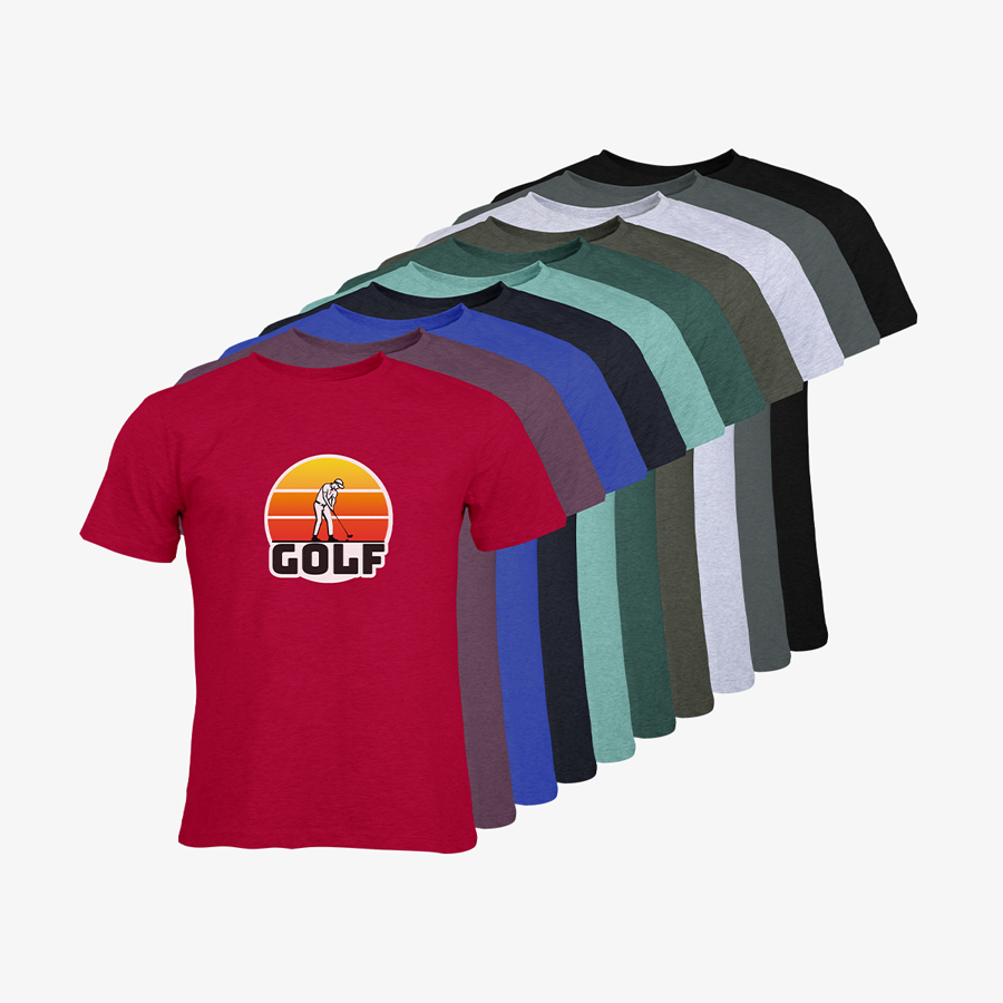 T-Shirts mit Standardmotiven Golf Herren Russell Organic Sortiment