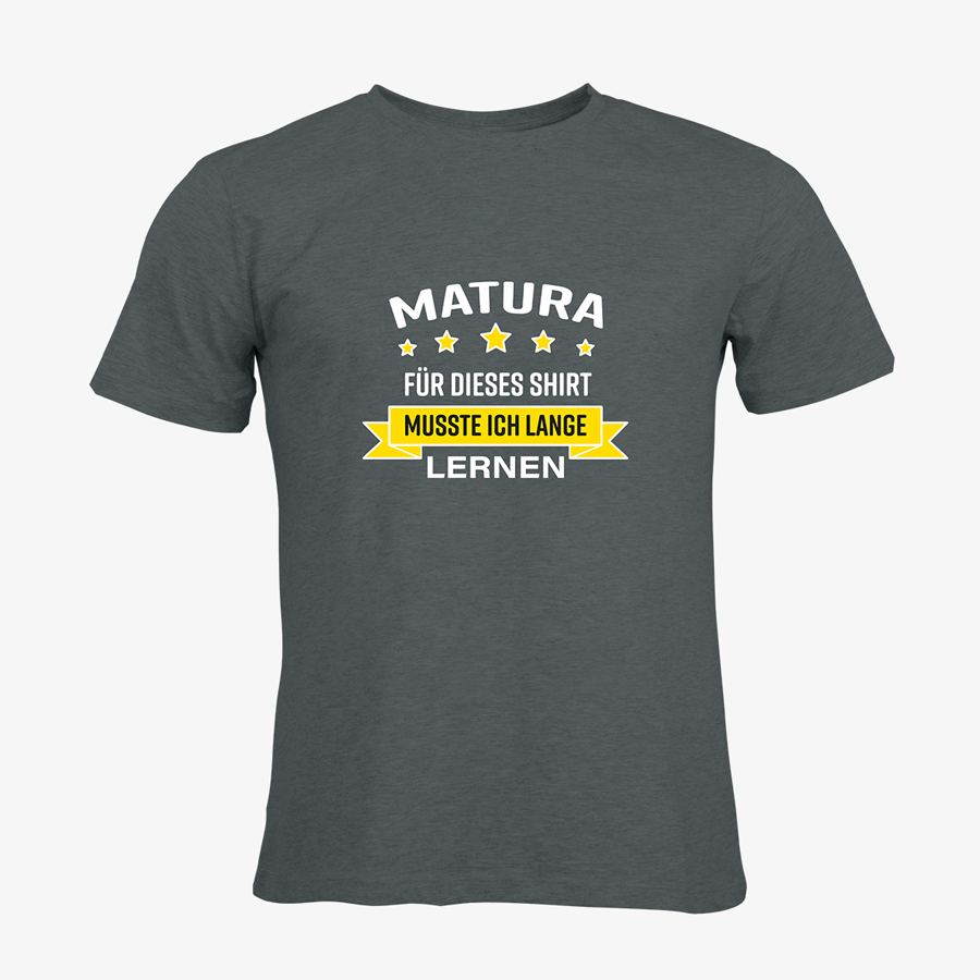 Organic-T-Shirt mit Motiv Matura Lernen für Herren von Russell