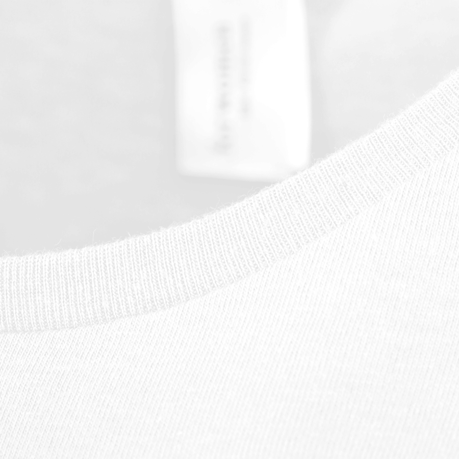 T-Shirt Damen Basic weiss B&C Detail