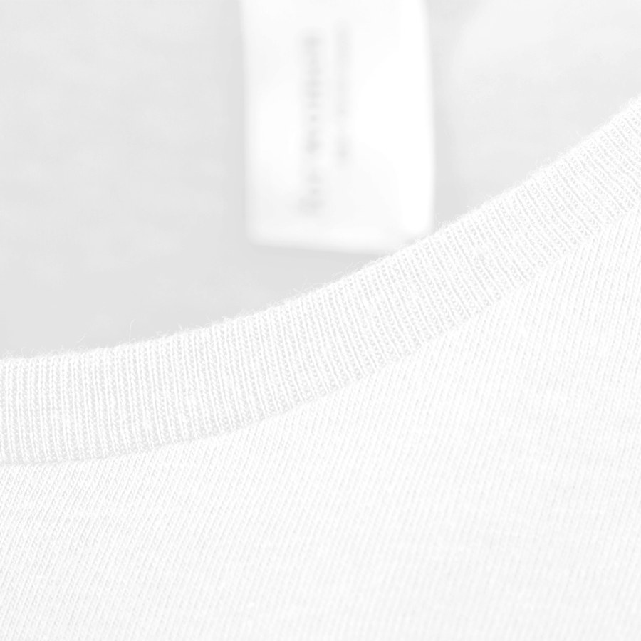 T-Shirts Damen Basic Siebdruck B&C weiss Detail
