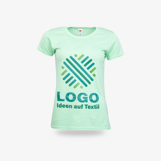 T-Shirt Damen Premium Fruit of the Loom mint