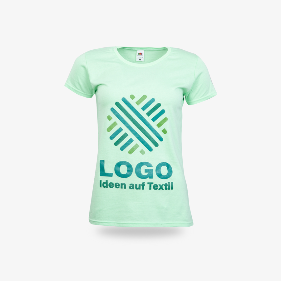 T-Shirt Damen Premium Fruit of the Loom mint