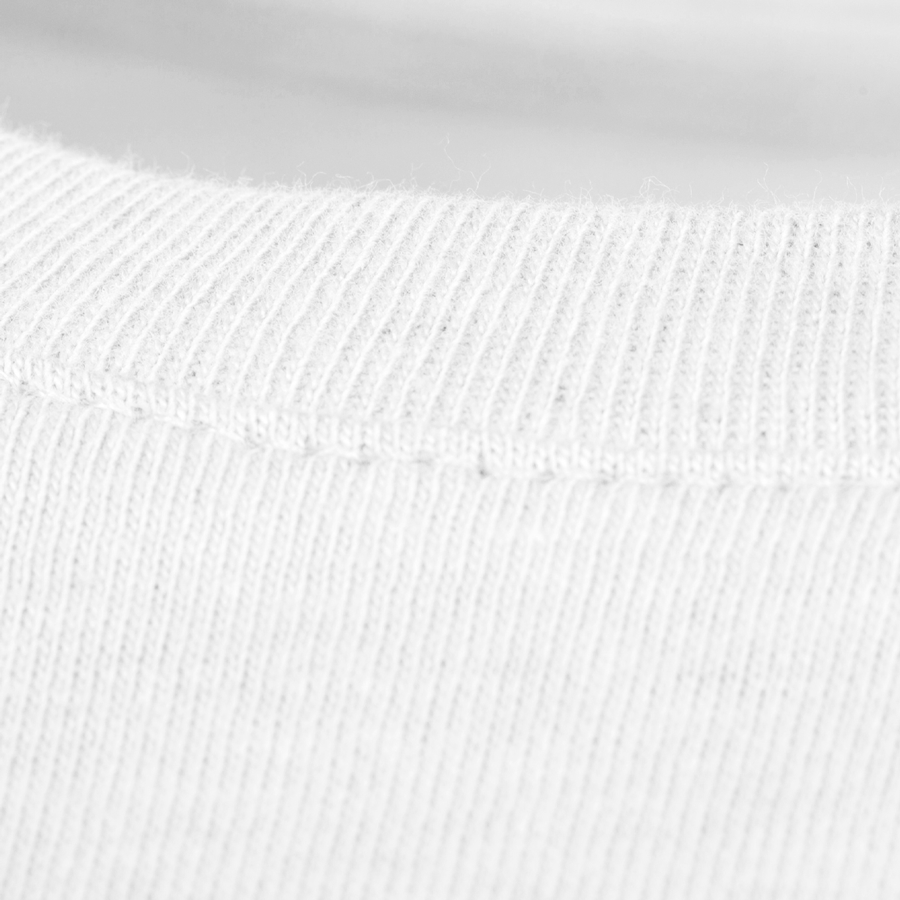 T-Shirt Herren weiss Basic Siebdruck Detail