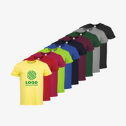 im Siebdruck bedruckte Premium-T-Shirts für Herren von B&C in verschiedenen Farben