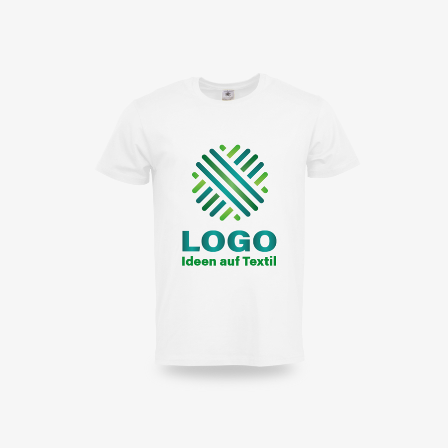 T-Shirt Herren Premium Weiss Froot of the Loom Vorderseite bedruckt