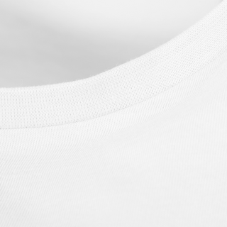 T-Shirt Damen Organic weiss Russel Detail