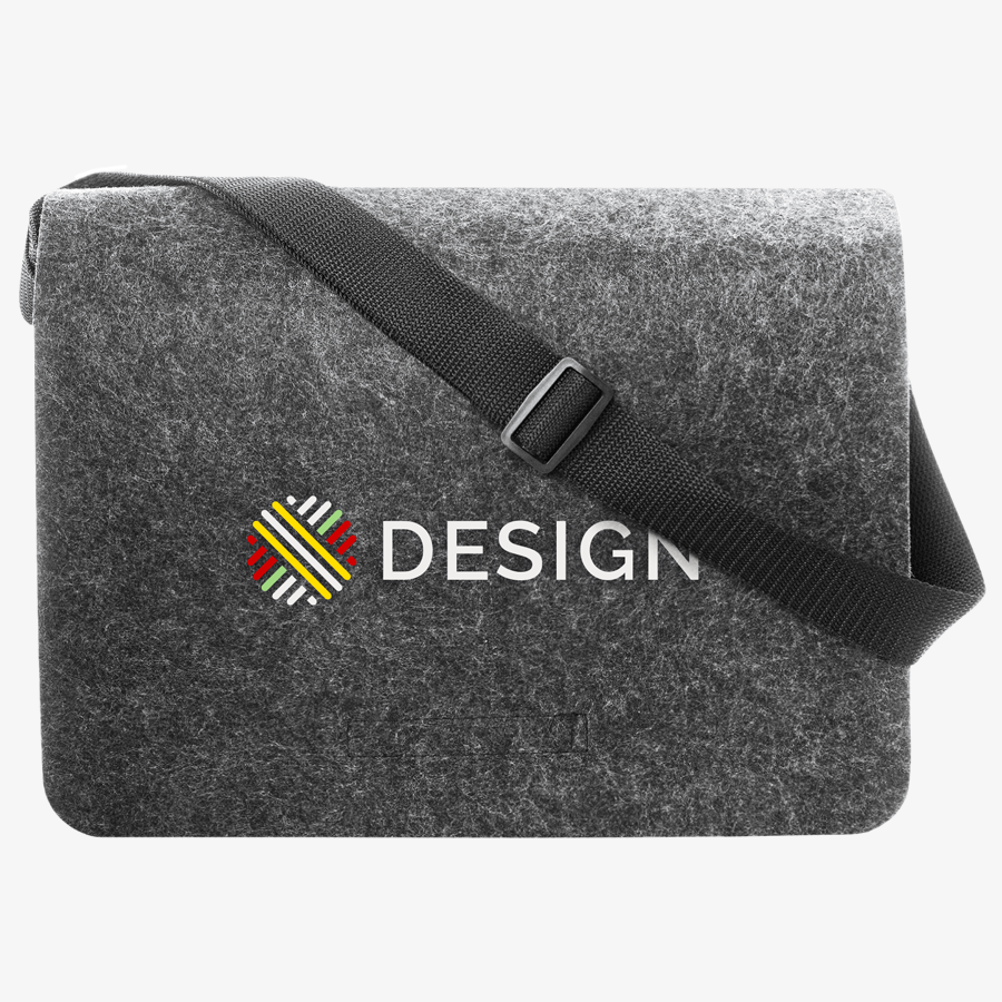 Umschlag-Laptoptasche aus RPET-Filz, mit vollfarbigen Druck