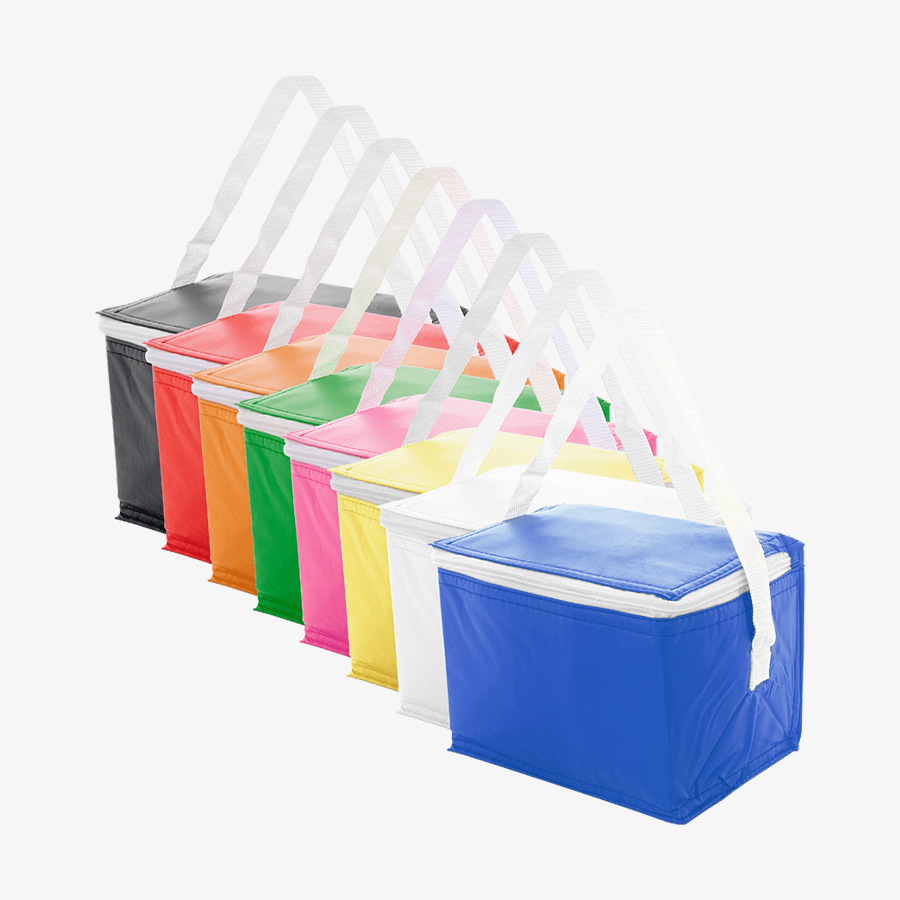 Unbedruckte PVC-Kühltaschen mit Reissverschluss in vielen Farben