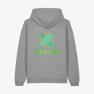 Unisex-Stanley/Stella-Hoodie in Oversized Fit mit vollfarbigem Druck auf dem Rücken