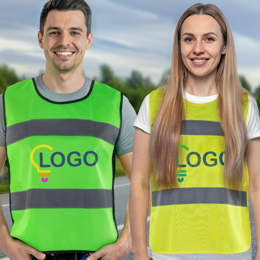 Unisex-Warnschutzponchos für Erwachsene im Digitaldruck bedruckt