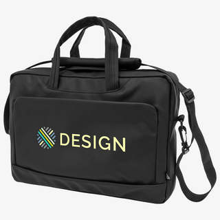 Wasserfeste Laptoptasche aus Kunstleder, Aktentasche mit vollfarbigem Druck