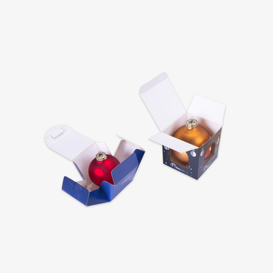 Weihnachtskugelverpackung bedrucken