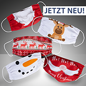 JETZT NEU - Mundschutz Masken mit Weihnachtsmotiven