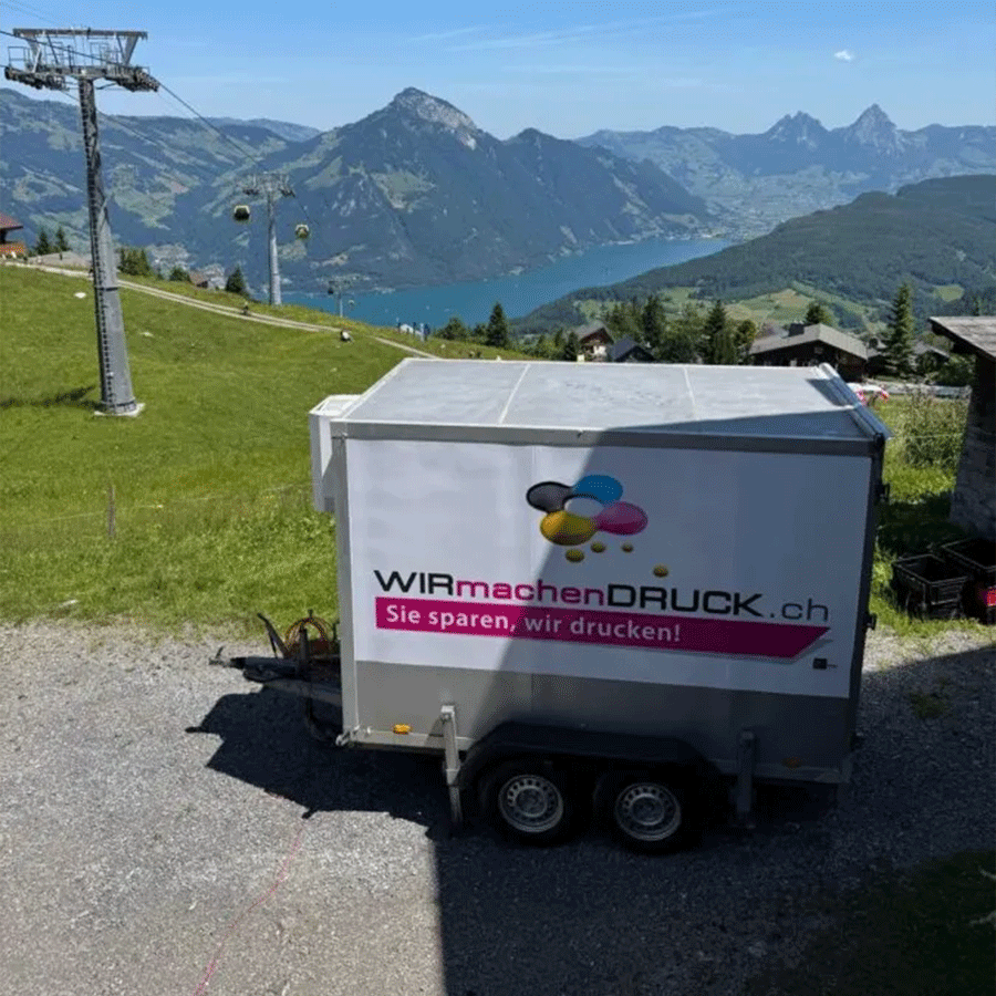 WIRmachenDRUCK Anhänger Sponsoring Tour de Suisse 2025