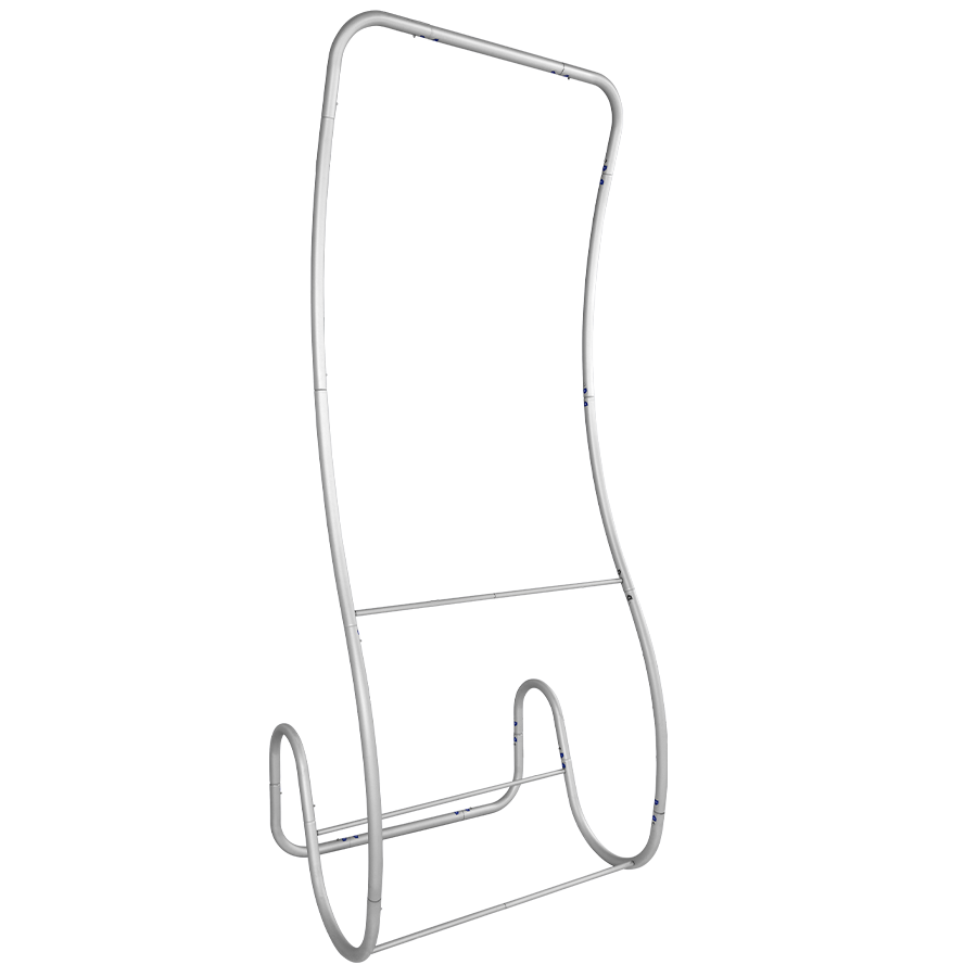Robustes Aluminiumgestell des Zipper-Banners Snake, einfache Montage
