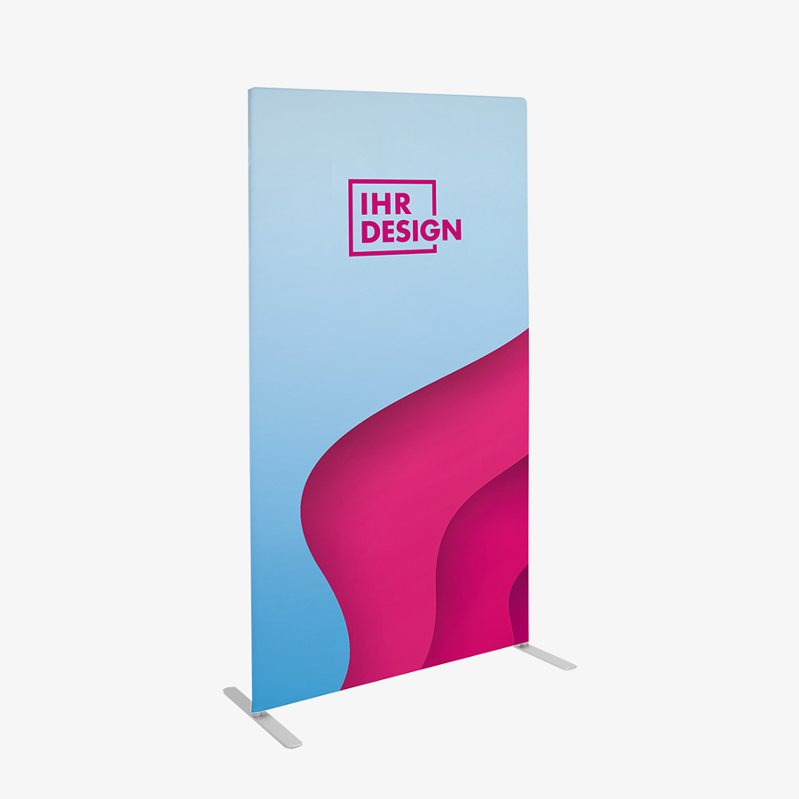 Zipper-Banner Budget 100 x 200 cm mit vollfarbig bedrucktem Stoffbezug