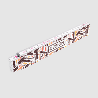 Classic-Meterstab (2 m) von Maßstab Diamant, bedruckt mit Ihrem Motiv