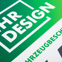 2D-Fahrzeugfolie (rund) bedruckt, mit Glanzlaminat