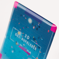 3D Gel-Aufkleber mit freier Größe, rechteckig mit abgerundeten Ecken