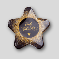 Aufkleber, farbig bedruckt, Stern