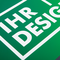 3D-Fahrzeugfolie Classic (rechteckig) bedruckt, mit Mattlaminat