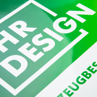 3D-Fahrzeugfolie Classic (oval) bedruckt, mit Mattlaminat