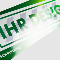 3D-Fahrzeugfolie Premium (Freiform) bedruckt, mit Mattlaminat, Detail