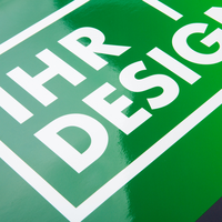 3D-Fahrzeugfolie Premium (rechteckig) bedruckt, mit Glanzlaminat