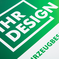 3D-Fahrzeugfolie Premium (oval) bedruckt, mit Glanzlaminat