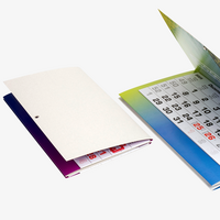 4-Monatskalender (Mehrblock), 30 x 90 cm (6/0-farbig CMYK + 2 Sonderfarben), gefalzt