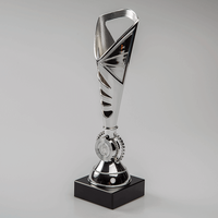 Pokal FACKEL silber auf Sockel, stehend