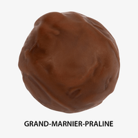 Fünfer Pralinenset, Grand Marnier-Praline Detail