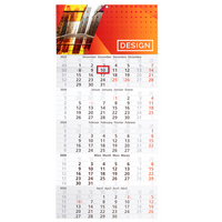 5-Monatskalender mit individuell bedrucktem Kopfteil (4/0-farbig)