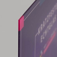 Platte, farbig bedruckt, rechteckig