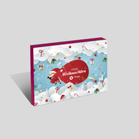 Adventskalender, farbig bedruckt, Motiv