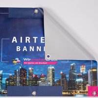 Banner, farbig bedruckt mit Ösen, liegend