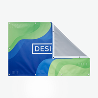 Banner, farbig bedruckt mit Saum und Ösen