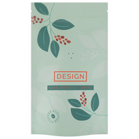 Aluminiumpapier-Standbodenbeutel 15 x 25 x 7 cm mit neutralem Boden und Ventil, 4-farbig bedruckt