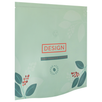 Aluminium-Standbodenbeutel 17 x 17 x 8 cm mit individuellem Boden und Ventil, 4-farbig bedruckt