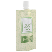 Aluminium-Standbodenbeutel 9 x 16 x 6 cm mit individuellem Boden und Ausgießer, 4-farbig bedruckt