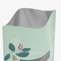 Aluminium-Standbodenbeutel 9 x 16 x 6 cm mit neutralem Boden, 4-farbig bedruckt