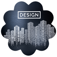 Aluminiumverbundplatte schwarz gebürstet, konturgefräst, 1-farbig weiß