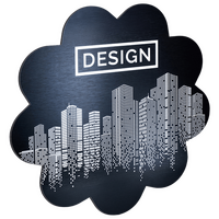 Aluminiumverbundplatte schwarz gebürstet, konturgefräst, 1-farbig weiß