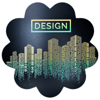 Aluminiumverbundplatte schwarz gebürstet, konturgefräst, 4-farbig + weiß hinterlegt