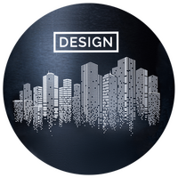 Aluminiumverbundplatte schwarz gebürstet, kreisrund konturgefräst, 1-farbig weiß