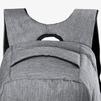 Anti-Diebstahl-Rucksack mit integriertem USB-Anschluss, von oben