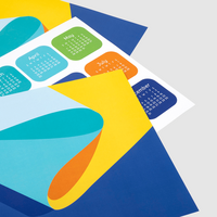 Arbeitskalender, DIN A4 quer (29,7 x 21,0 cm) Vorder- und Rückseite